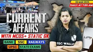 Current Affairs Today | 28 March Current Affairs 2025 | Daily Current Affairs | By Krati Mam