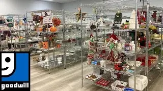 GOODWILL SHOP WITH ME HOME DECOR CHRISTMAS DECORATIONS KITCHENWARE SHOPPING STORE WALK THROUGH