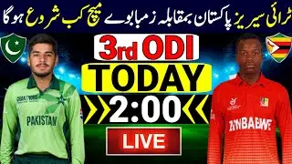 U19 Tri Nation Series 2025 | Pakistan U19 Vs Zimbabwe U19 Match 2025 | U19 Tri Series 2025 Match 3