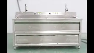 Double-Cylinder Blanching Machine For Fruit & Vegetable Processing#washingmachine #Bleaching