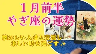 【やぎ座】楽しい時間を過ごす✨１月前半の運勢！#運勢#占い#山羊座#ルノルマン