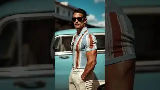 Men's Retro Casual Knit Striped Lapel Short-Sleeve T-Shirt #manlytshirt #mensfashion #menswear