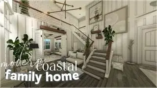 Bloxburg | Modern Coastal Family Home | Roblox | House Build
