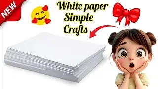 beautiful white paper craft / back to school crafts easy crafts / how to make stuff out of paper