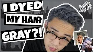 TRYING OUT TEMPORARY GRAY HAIR WAX! | Cedrix Eligio