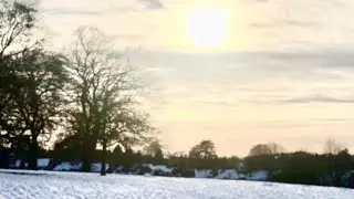 Magical Winter Wonderland Heavy Snow Scene UK Weather | Beautiful Relaxing Nature in Snow Blanket
