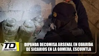 DIPANDA decomisa arsenal en guarida de sicarios en La Gomera, Escuintla