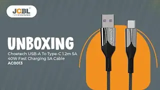 Choetech USB To Type-C 1.8m 5A 100W Fast Charging Cable, AC0013 || Unboxing || JCBL Accessories