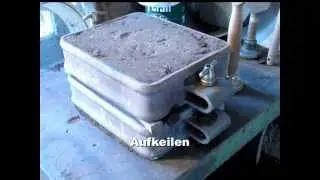 Giesserei: Sandformen mit Naturformsand