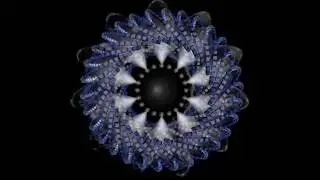 Digital 3D Mandala, Abstract in motion