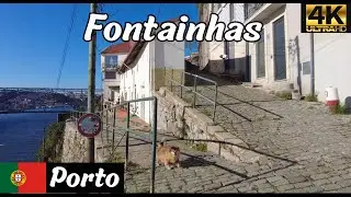Fontainhas | Cal&ccedil;ada das Carquejeiras | Miradouro das Fontainhas | Porto | Portugal 4K