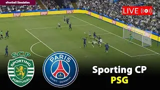 🔴En Direct- Sporting CP contre PSG | Ligue des champions 2025/26 Match | PES21 Game Simulation
