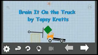 Brain It On the Truck level 25 water 5 stars