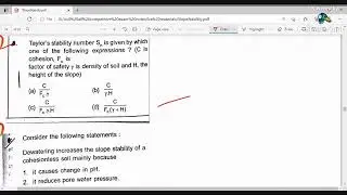 APSC AE/JE LIVE CLASS ON SLOPE STABILITY(SOIL MECHNAICS)