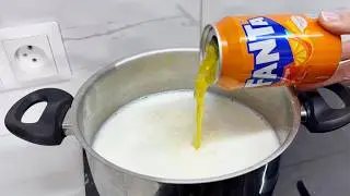 Влейте Фанту в кипящее молоко! Я больше не покупаю сыр на рынке.