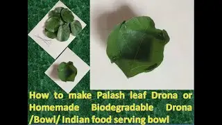 #Palash Leaf Drona # Biodegradable homemeade Drona#food serving bowl