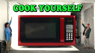 We built a GIANT microwave (for cold people).