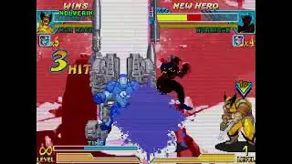 Marvel vs. Capcom - Wolverine, War Machine vs. Shadow Lady, Morrigan