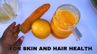 Orange carrot juice packed with vitamin A & C || for skin and hair health