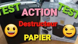 ACTION 😃 TEST DESTRUCTEUR PAPIER PAVO 😉