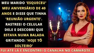 No meu aniversário de 40 anos, meu marido disse que 