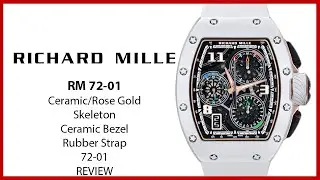 ▶ Richard Mille Lifestyle Flyback Chronograph с белым керамическим каучуковым ремешком RM 72-01 &mdash; ОБЗОР