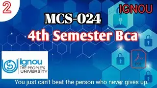 mcs 024 solved assignment 2021-22|| Bca 4th semester  || IGNOU || #solvedassignmentignou202122