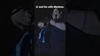 Israel brought his wife, Marlene out to perform hula during a performance of Kaleohano
