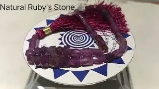 Natural Ruby Stone Tasbih Available for Sale #gemstones #gems #gemstone #stone #ruby #natural#silver