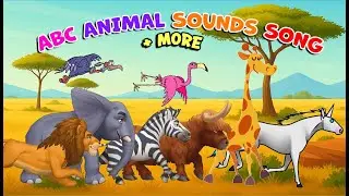 ABC, Farm, Zoo & Safari Animal Sounds Song | Song For Kids | Purple Panda Rhymes