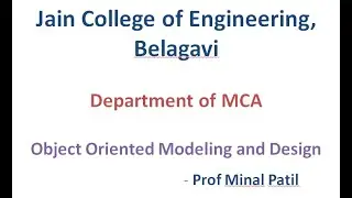 Object Oriented Modeling and Design (Introduction)