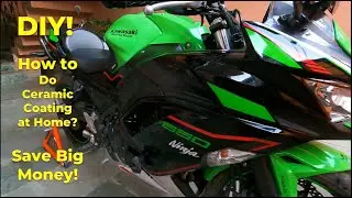 DIY: How to do Ceramic Coating at Home II For Bike and Car!  #crazyGTR #coating #bike #kawasaki