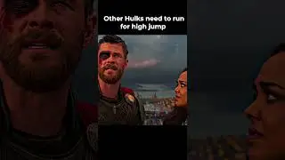 Red Hulk doesn't need to run for high jump #shorts #hulk
