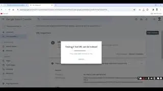 How do I request indexing in Google Search Console ?