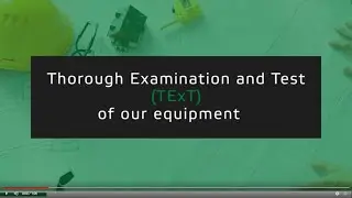 Thorough examination and test certificates for RVT equipment