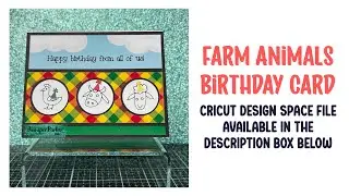 Happy Birthday Card Cricut Print Then Cut Assembly Video Design Space File Cow Farm