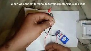 Concept of motor working #shorts #motor @HarishShorts #9vbattery