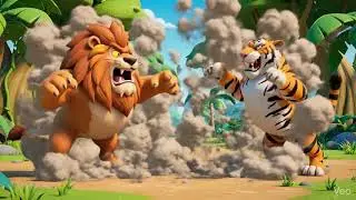 The Ultimate Jungle Rumble: Lion vs. Tiger Showdown!🦁 | Who is the Real King? Lion vs Tiger Fight! 👑