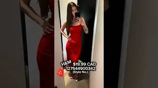 Strappy bodycon red dress  🖤 H&M📍💰$19.99 CAD #dresses #hmfashion #affordablefashion