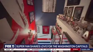 Capitals superfan shows off incredible basement 'arena'