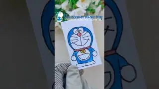 Doraemon cartoon character sketching #handmadelle #diy