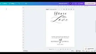 Demo Video for Editing Share the Love QR Code Sign Template