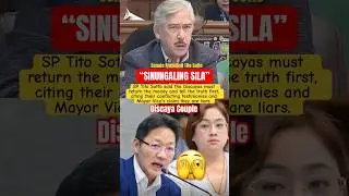 SP TITO SOTTO SAID THE DISCAYAS MUST RETURN THE MONEY AND TELL THE TRUTH FIRST. #ctto #shorts