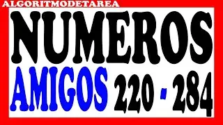 Algoritmo para determinar si dos números son amigos