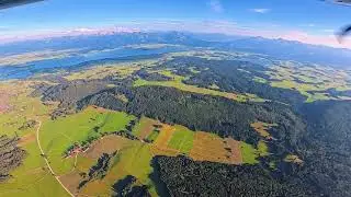 Rundflug &uuml;ber den Forggensee mit einer Breezer 600 (D-EBRZ) aus Jesenwang (EDMJ) am 07.08.25