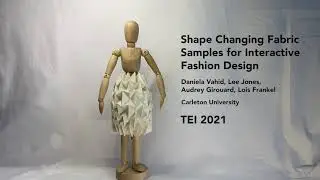 Shape Changing Fabric Samples for Interactive Fashion Design