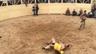 Gladiators fight, Ludus Apulensis,  Moscow, Time & Epochs Festival 2017