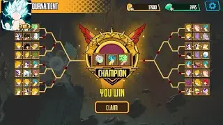 Stickman Dragon Fight -Super Stick Warriors 3v3 - Gogeta Blue - Zamasu & Kefla (Fusion Team)