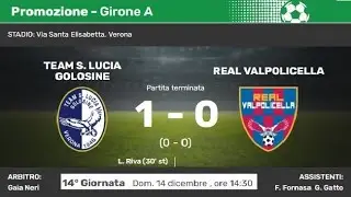Campionato di Promozione Veneto Girone A. 14° di Campionato, Team S.Lucia Golosine-Valpolicella