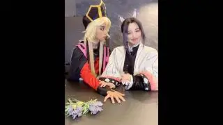 Muzan and Yoriichi are my favourite cosplay duo 💀🤣 #demonslayer #anime #cosplay #kimetsunoyaiba